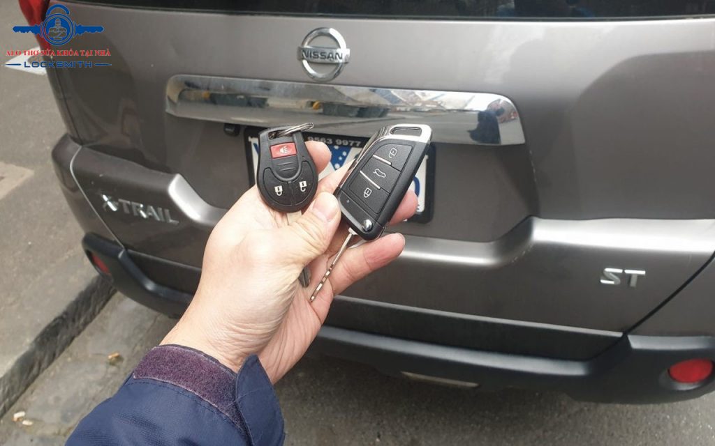 Sửa Chữa Thay thế Làm Chìa khóa xe Nissan Xtrail thông minh 3 nút