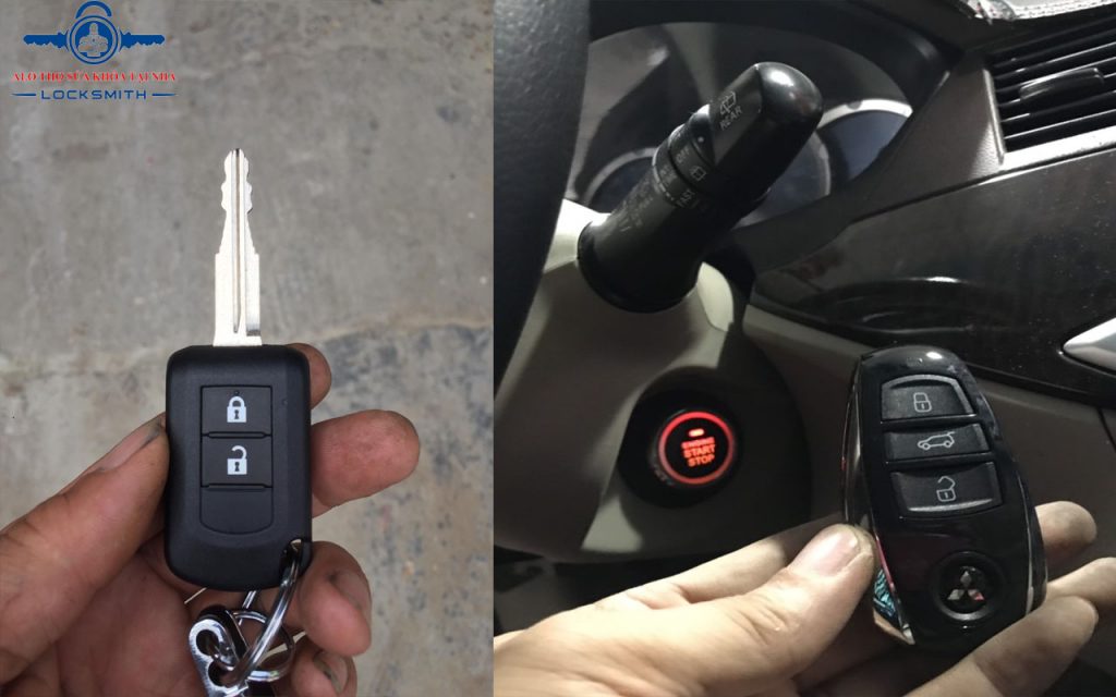 Sửa Chữa Thay Thế Sao Chép Chìa khóa xe Mitsubishi Zinger remote 