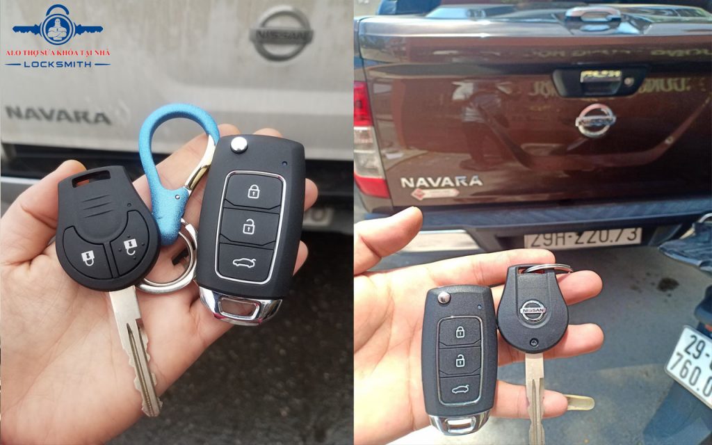 Sửa Chữa Làm Chìa khóa xe Nissan Navara, Xtrail thông minh 2 nút