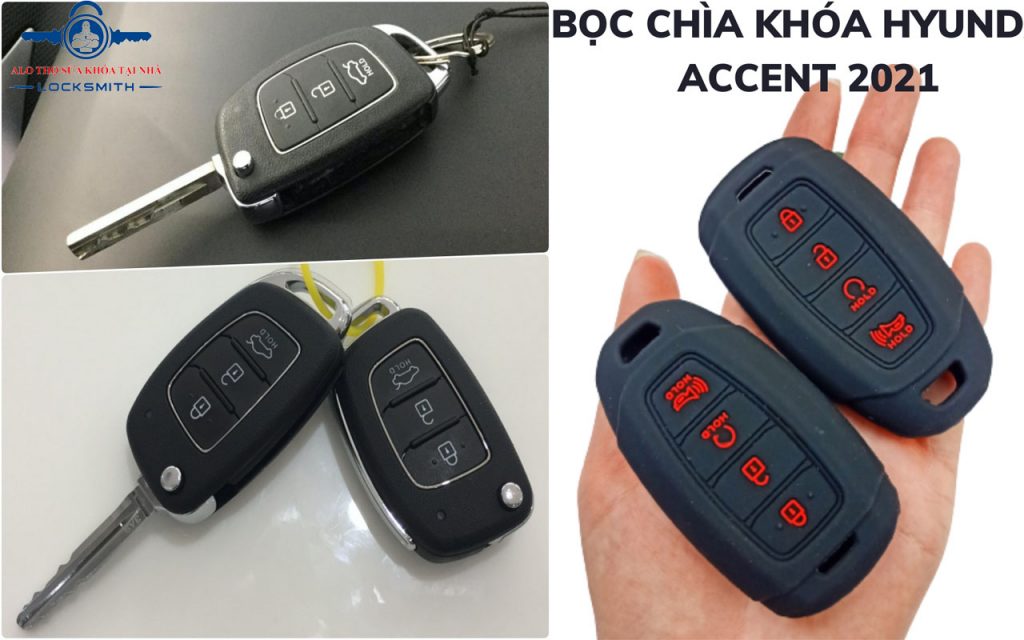 Chìa khóa remote xe Hyundai Accent Blue 