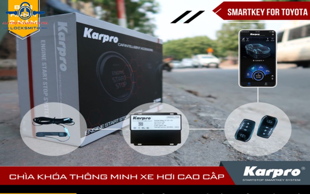 Độ chìa khóa Smartkey Karpro cho xe Camry 2010 – 2017