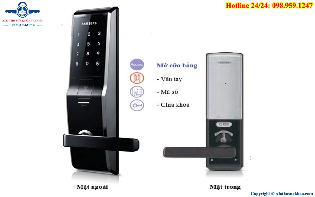 Hướng dẫn cách sử dụng khóa vân tay Samsung SHS-H705