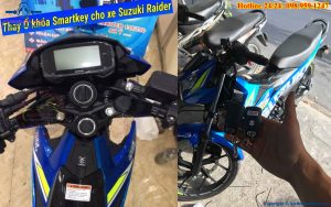 Thay lắp khóa Smartkey cho xe Suzuki Raider chính hãng, tận nơi giá rẻ nhất
