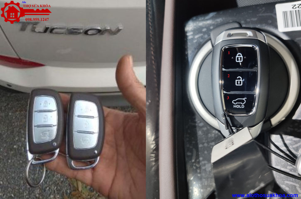 Chìa khóa thông minh xe Hyundai Tucson Sao chép và sửa chữa