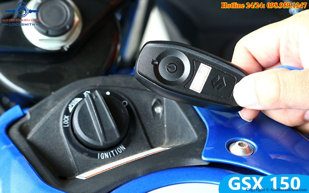 Mất chìa khóa xe Suzuki GSX 150 phải làm như thế nào ?