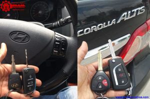 Sửa chữa sao chép Chìa khóa gập Toyota Altis ...2023 chính hãng tận nhà