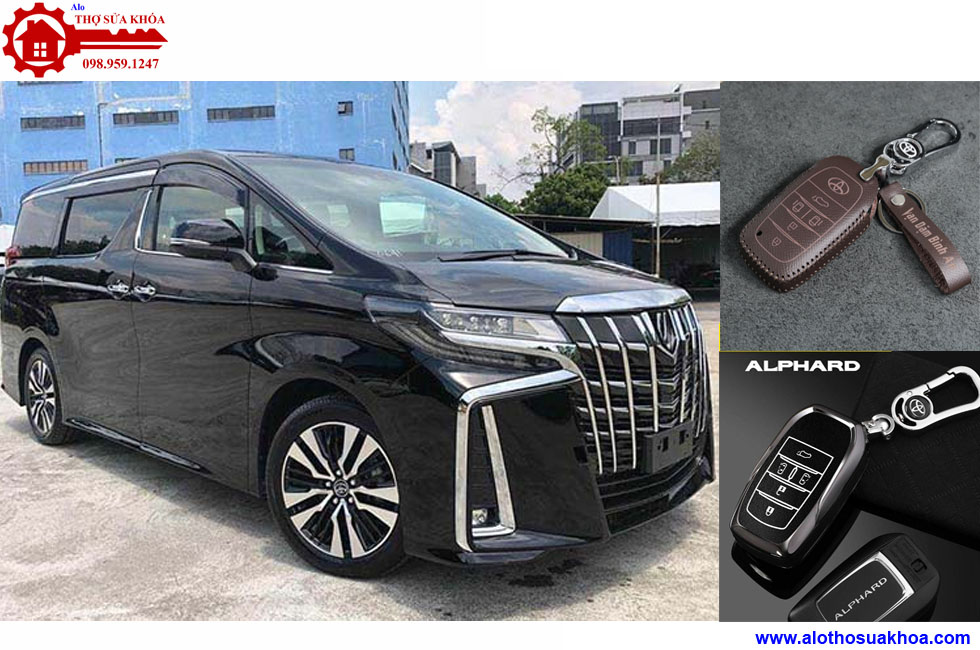 Bao da chìa khóa ôtô Toyota Alphard Bền đẹp và đăng cấp