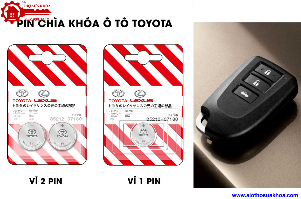 Thay pin chìa khóa xe Toyota Granvia chính hãng và Những Lưu ý 