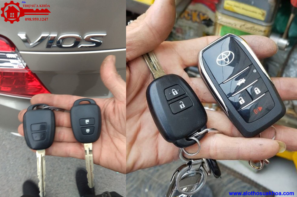 Độ chìa khóa thông minh cho xe Toyota Vios giá tốt nhất tận nơi