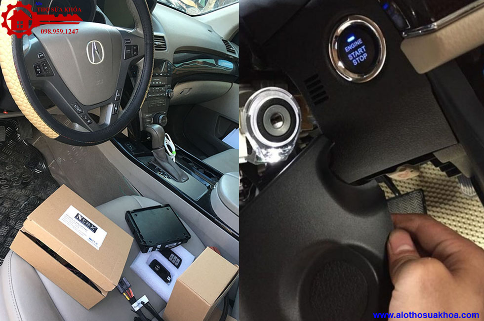 Lắp độ SmartKey cho xe Acura RLX uy tín chất lượng miễn phí lắp đặt