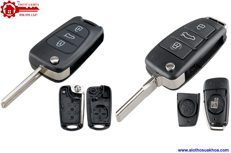 Thay độ vỏ chìa khóa ôtô Audi A4 đẳng cấp và phong cách