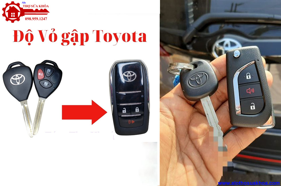 Thay độ vỏ chìa khóa Toyota Yaris sang trọng và phong cách giá rẻ