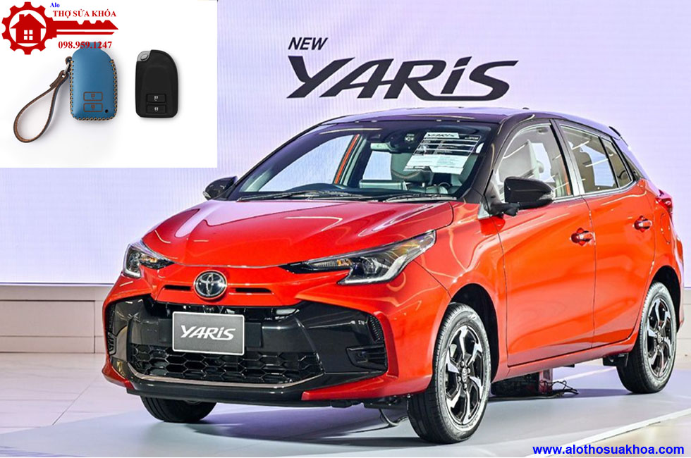 Móc Khóa Ốp Bao da chìa khoá xe Toyota Yaris Sang trọng và đẳng cấp