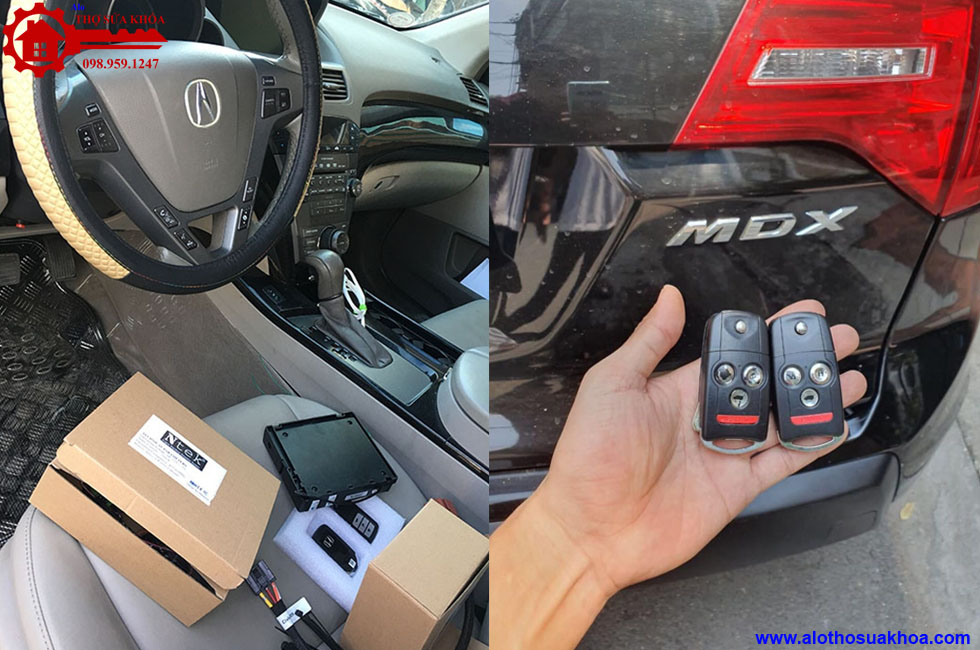 Hệ thống chìa khóa thông minh smartkey cho xe Acura MDX