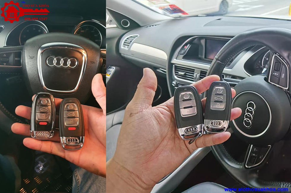 Cài đặt Làm chìa khóa xe Audi A8 chính hãng miễn phí lắp đặt