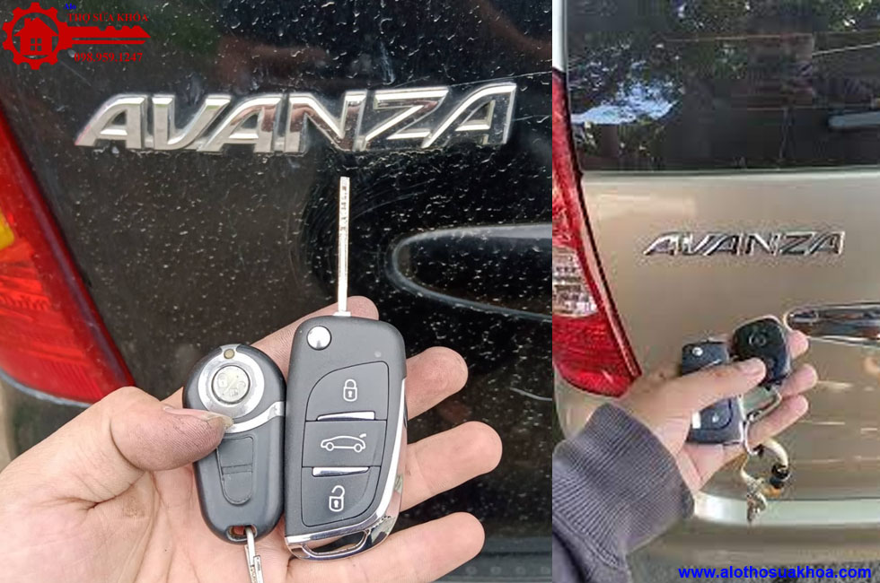 Thay vỏ độ chìa khóa Toyota Avanza sang trọng và phong cách giá rẻ