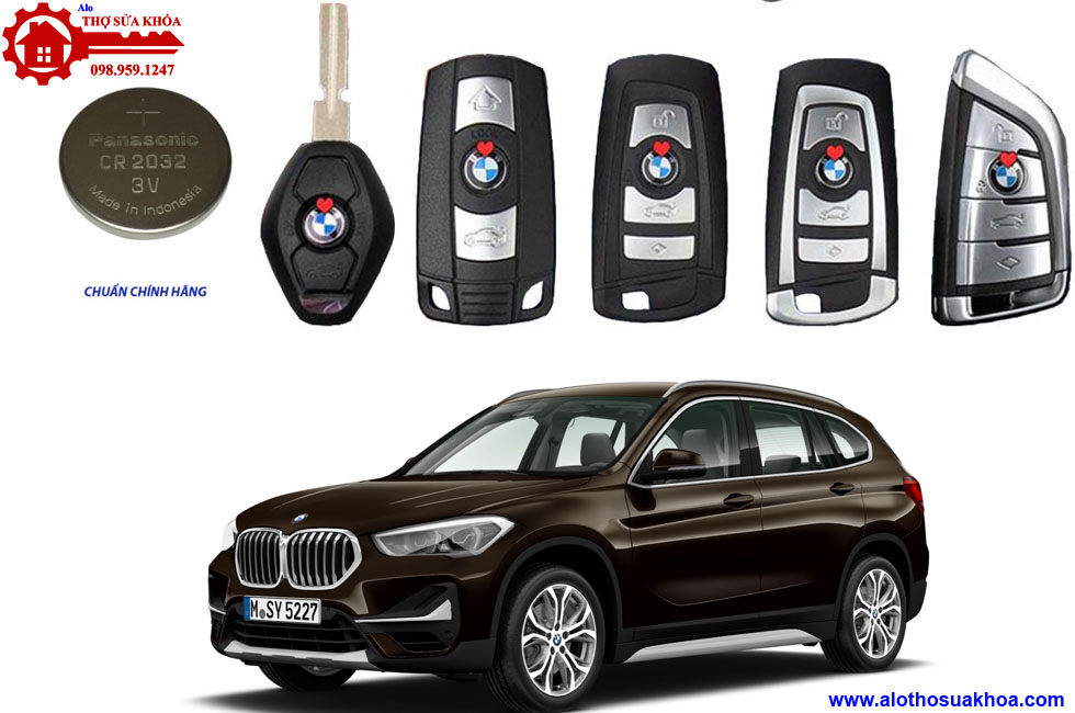 Thay pin chìa khóa ôtô BMW X1 chính hãng nhập khẩu giá rẻ nhất