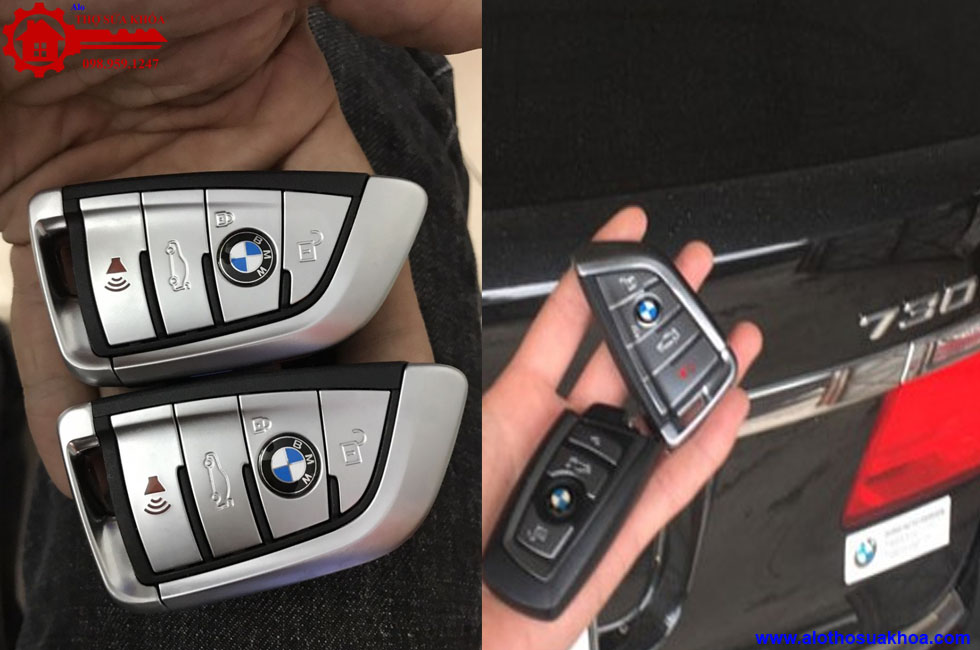 Cài đặt thay thế chìa khóa SmartKey cho xe BMW 730Li chính hãng