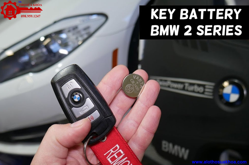 Thay pin chìa khóa ôtô BMW 218i chính hãng nhập khẩu giá rẻ nhất