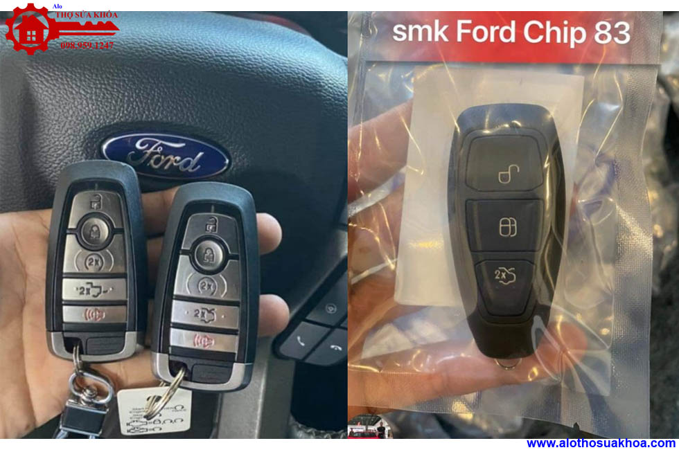 Cài đặt sửa làm chìa khóa xe Ford Ranger tận nơi sau 15′ giảm 50% phí lắp đặt
