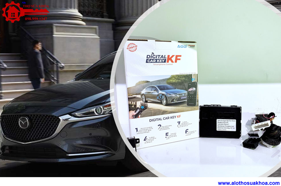 Lắp thay thế chìa khóa SmartKey Cho xe ôtô Mazda 2.3.6 chính hãng