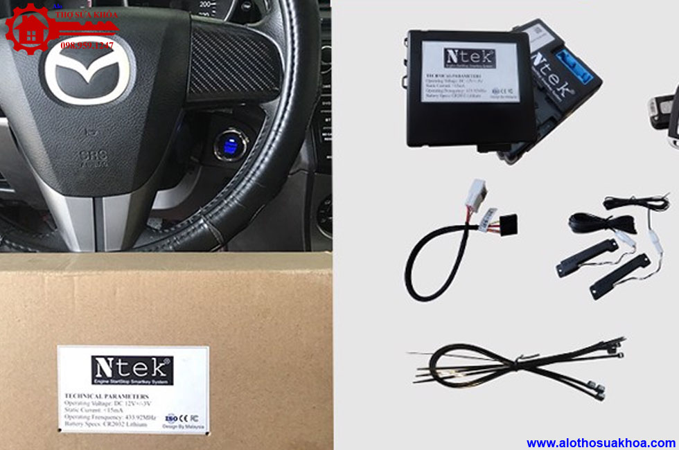 Lắp thay thế chìa khóa SmartKey Cho xe ôtô Mazda chính hãng