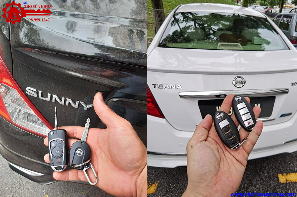 Sửa chữa làm chìa khóa xe Nissan Sunny, Teana thông minh giá rẻ