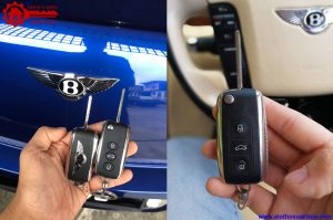 Dịch vụ sửa chữa chìa khóa remote Bentley Continental GT Flying Spur 3 nút