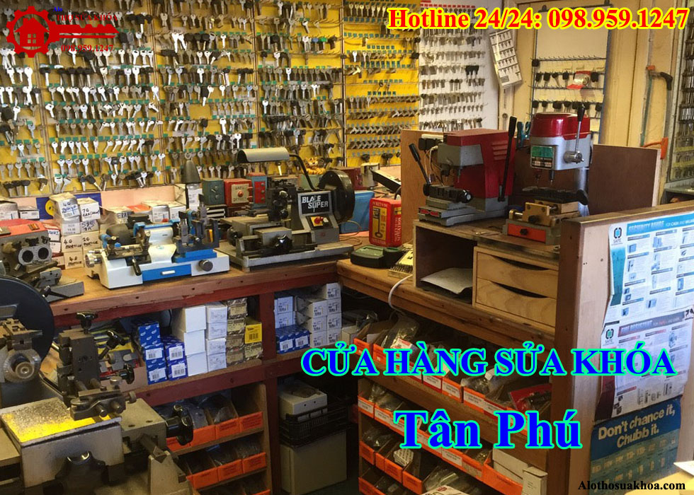 Cửa hàng sửa khóa tại Tân Phú