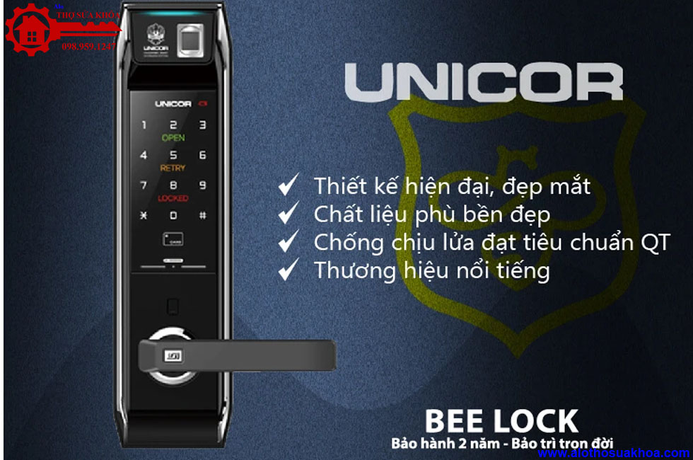 Khóa cửa điện tử Unicor