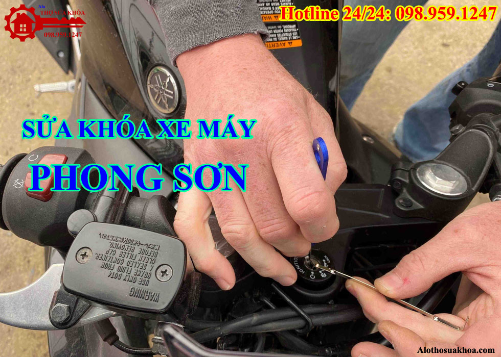 Sửa khóa xe máy tại Thị Trấn Phong Sơn