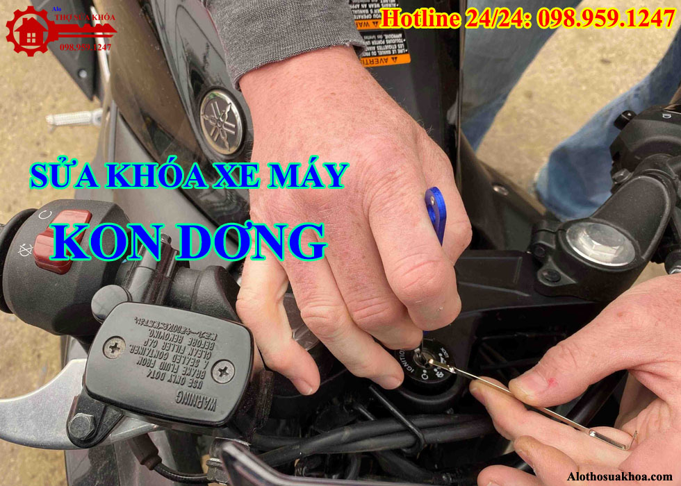 Sửa khóa xe máy tại thị trấn Kon Dơng