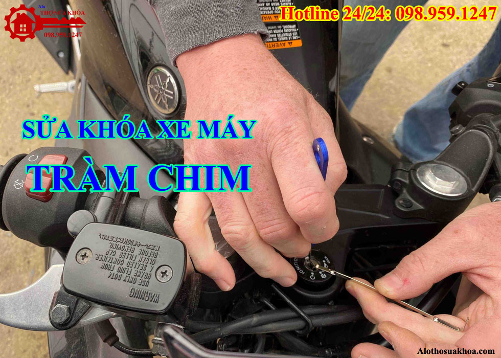 Sửa khóa xe máy tại thị trấn Tràm Chim